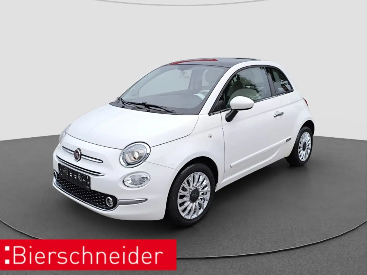 Fiat 500 1.2 8V Lounge GLASDACH PDC TM Weiß - 1