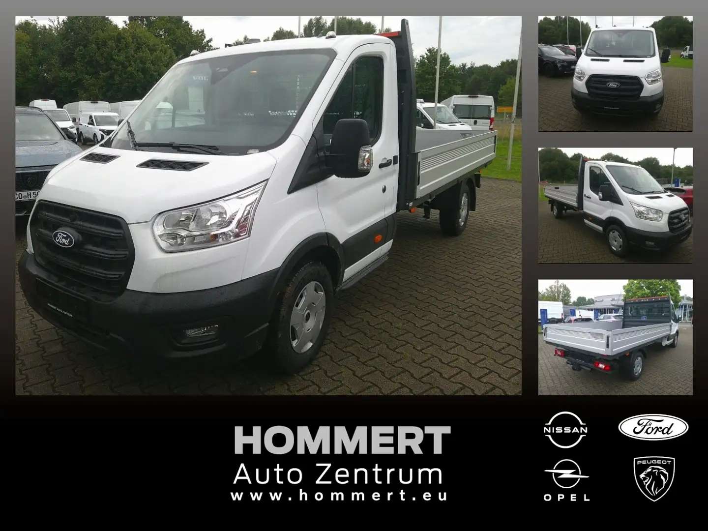 Ford Transit Pritsche EK 350 L3 Trend AHK*SHZ*KLIMA Wit - 1