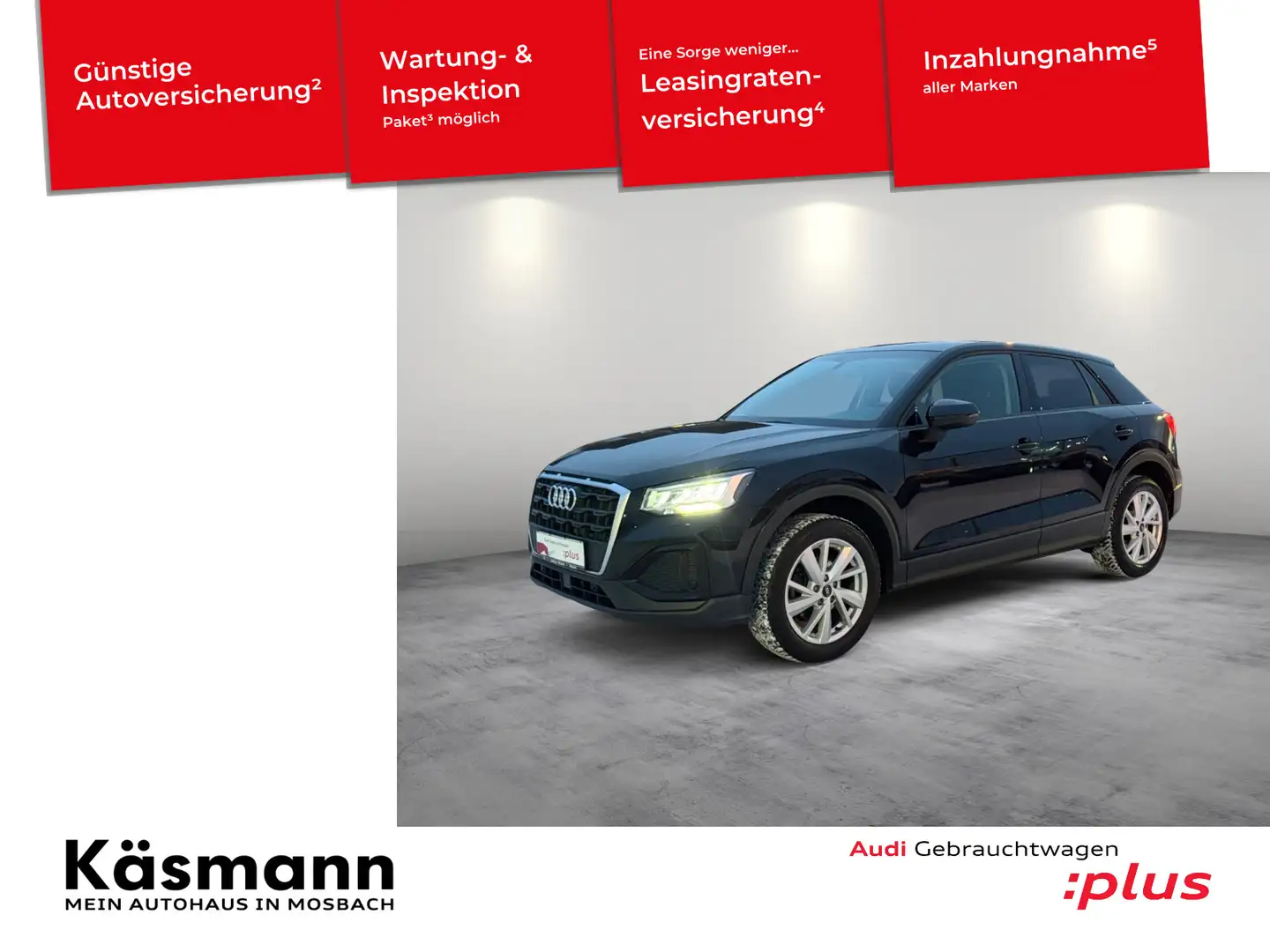Audi Q2 35TFSI LED NAV KAM SHZ ACC PDC Schwarz - 1