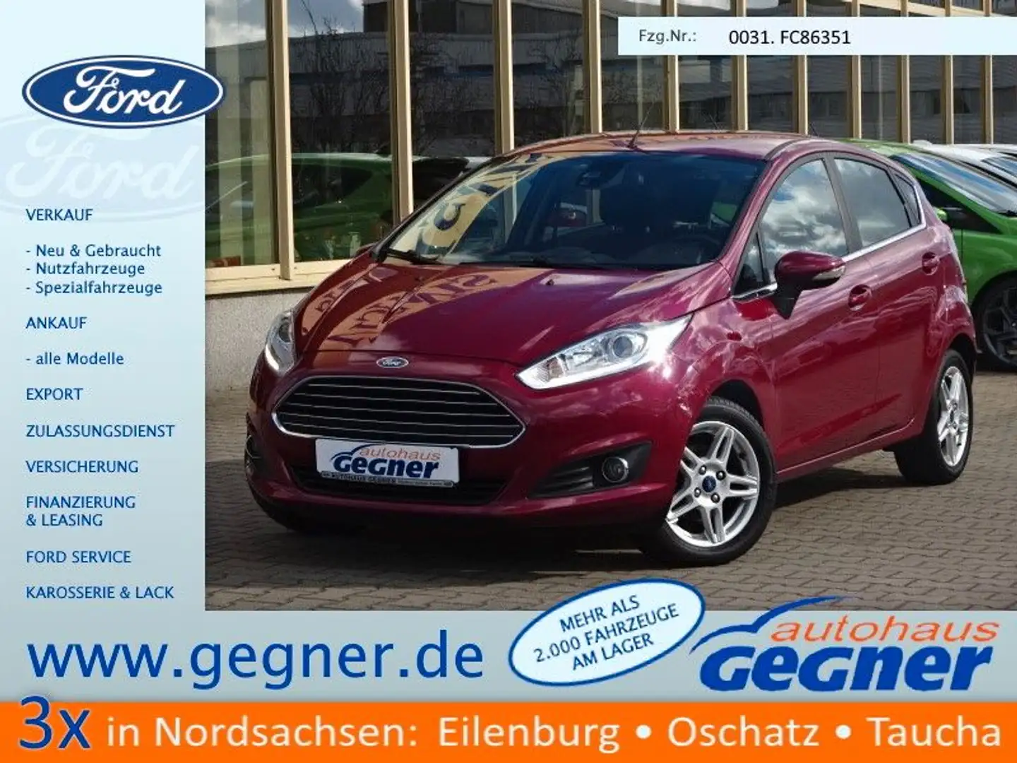 Ford Fiesta 100PS Titanium Tempomat Klima PPS Violett - 1