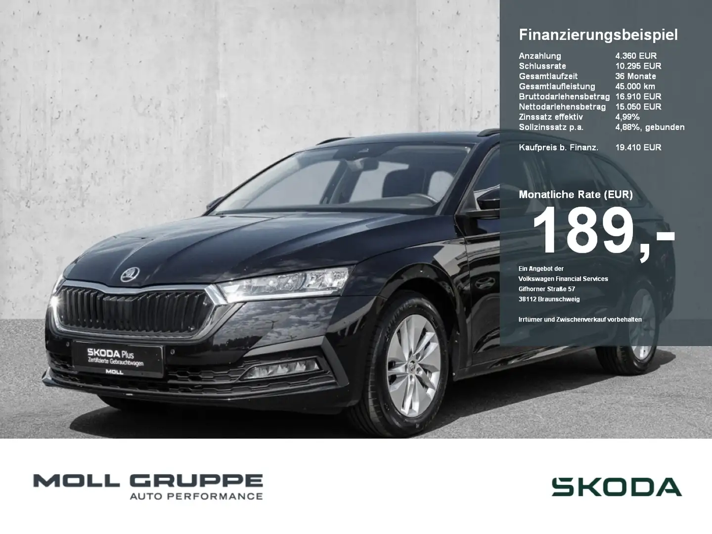 Skoda Octavia Combi 1.0 TSI Ambition ACC KEYLESS LED Schwarz - 1