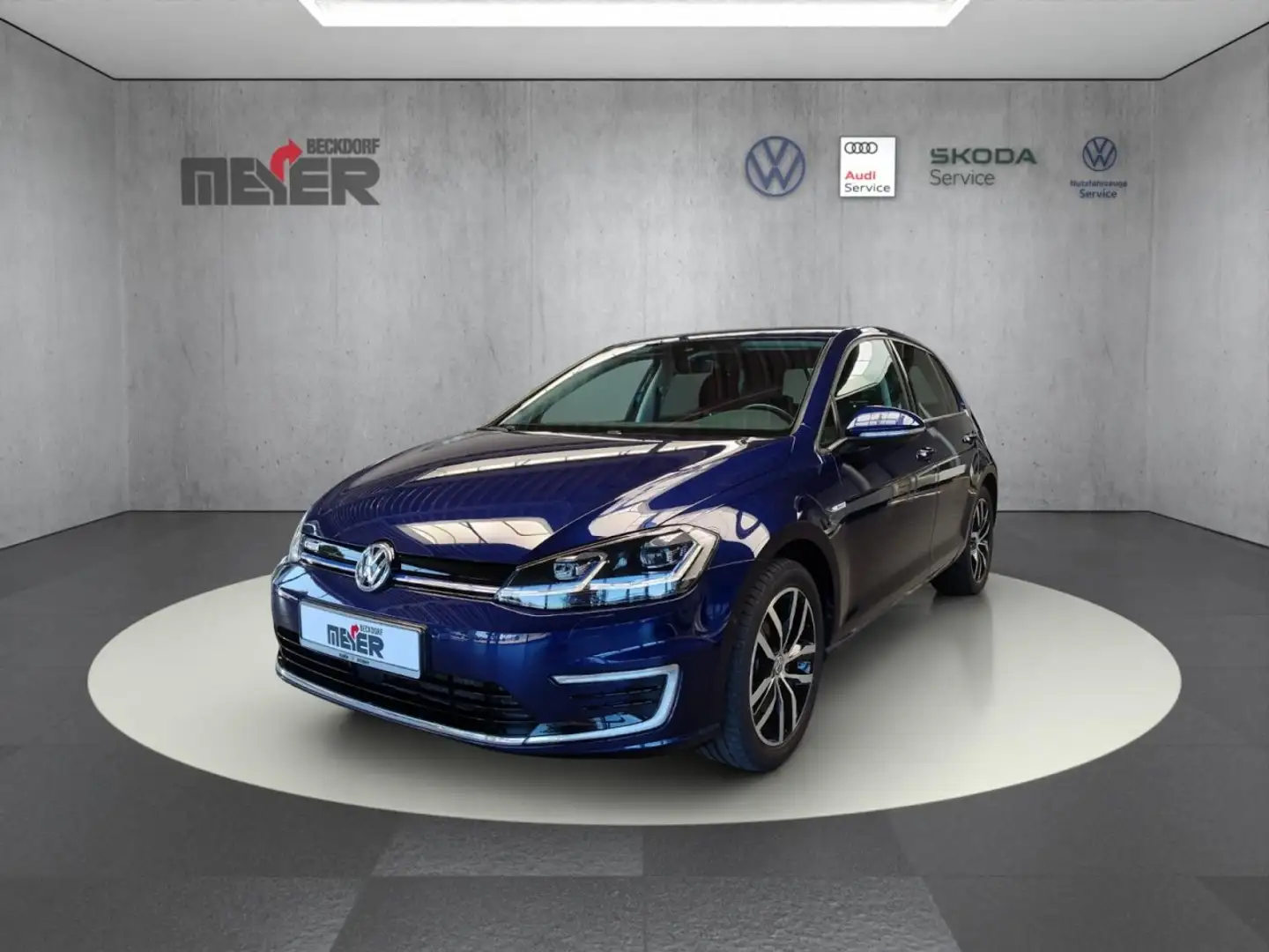 Volkswagen e-Golf Klima Navi Rückfahrkamera Kurvenlicht Sitzheizung Blauw - 1