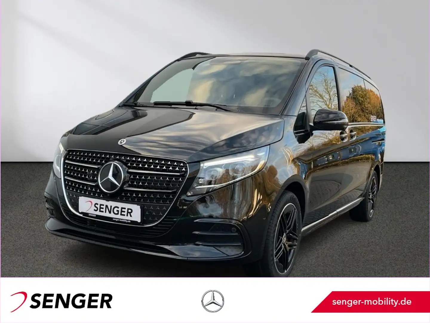 Mercedes-Benz V 300 d Avantgarde lang AMG Standhzg 360° AHK2,5t Schwarz - 1