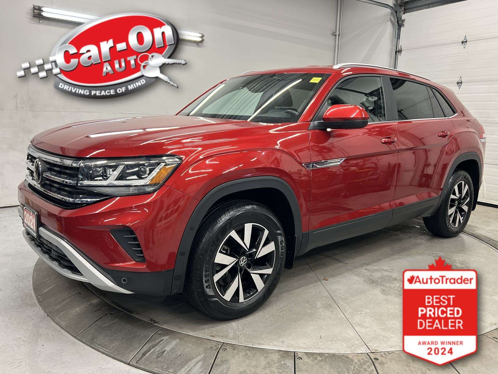 Red 2021 Volkswagen Atlas Cross Sport SUV / Crossover All-Wheel Drive Automatic