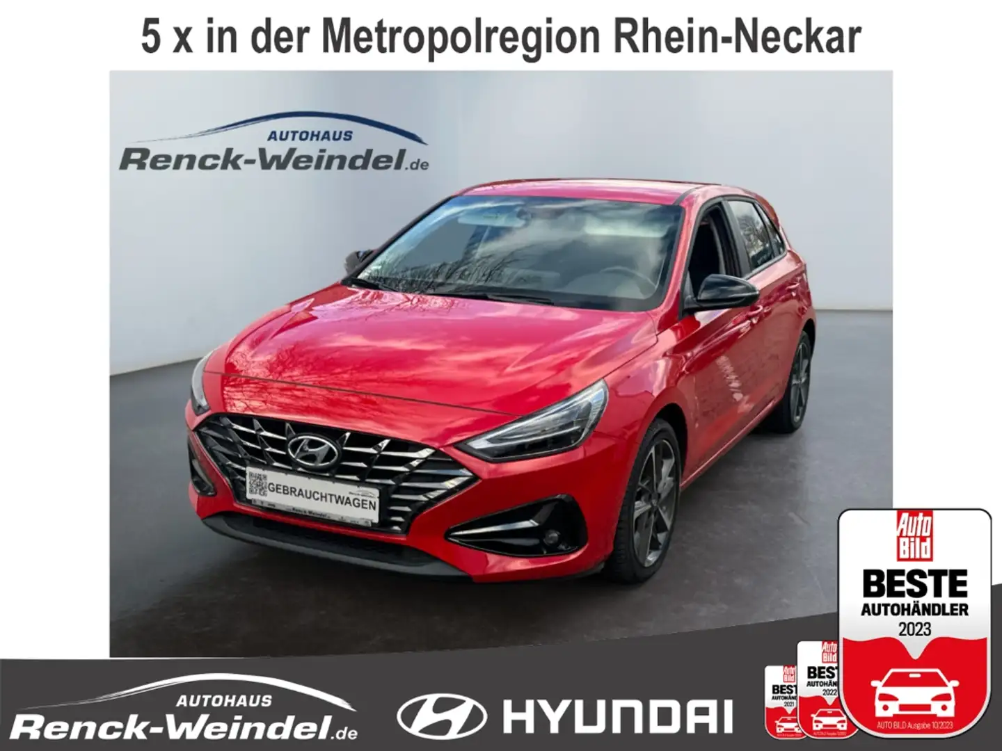 Hyundai i30 Edition 30+ 1.0 T-GDI Navi LED Apple CarPlay Andro Rot - 1
