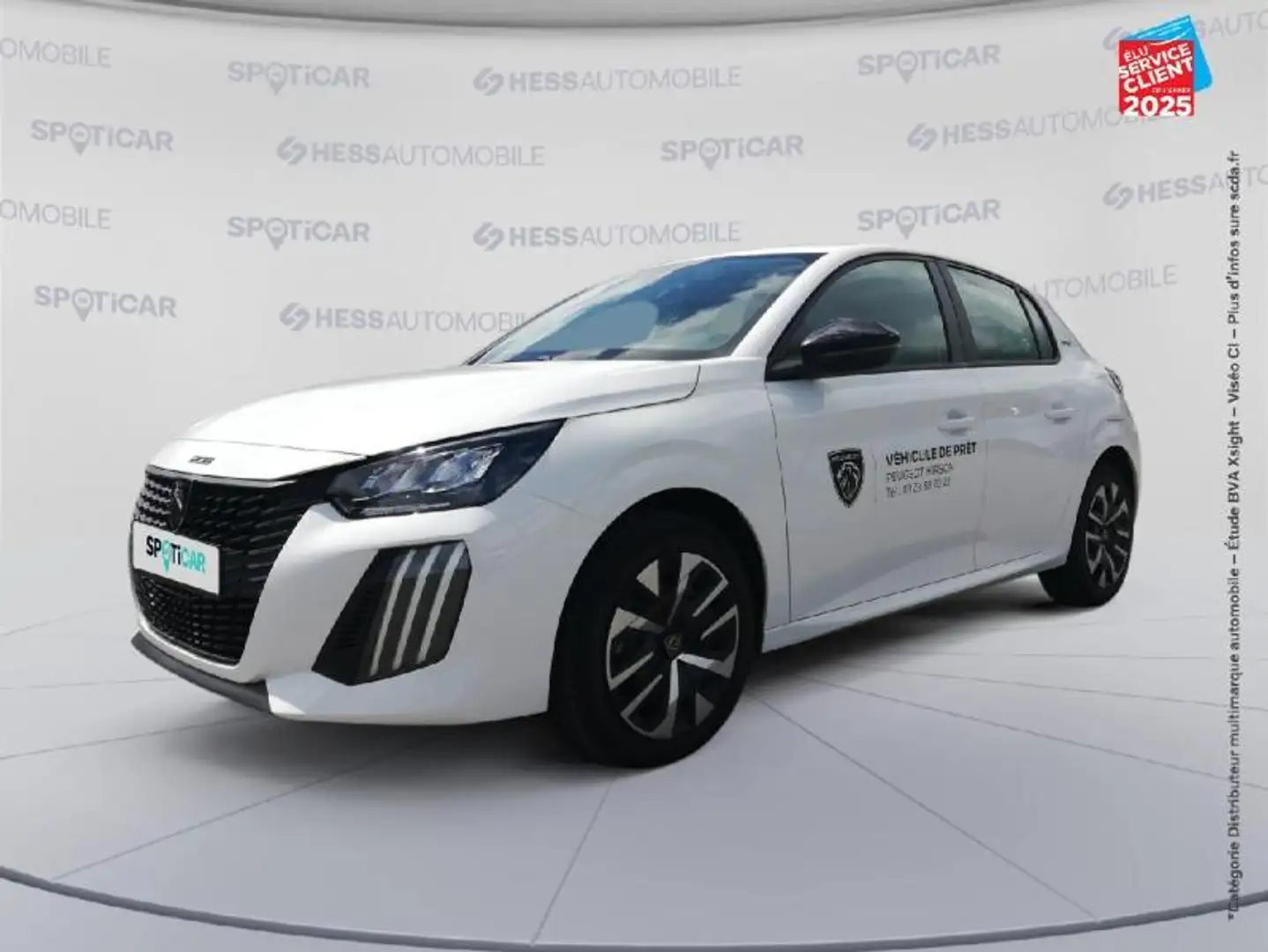 Peugeot 208 1.2 Hybrid 100ch Style e-DCS6 Blanc - 1