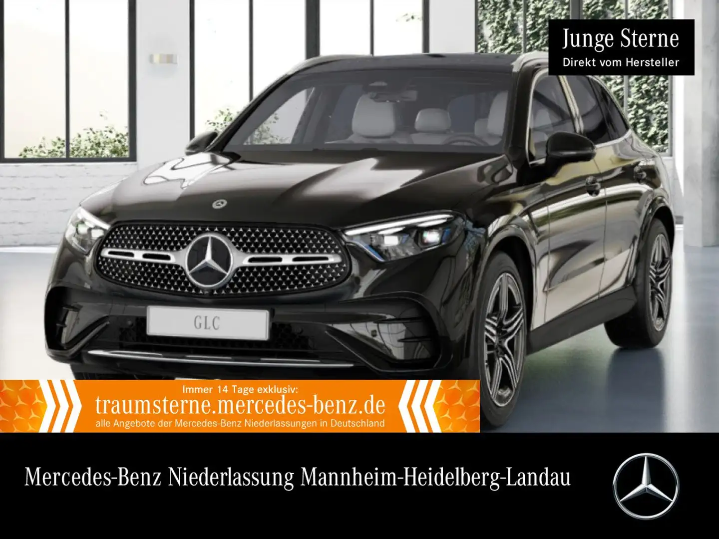 Mercedes-Benz GLC 220 d 4M AMG+PANO+360+AHK+TOTW+KEYLESS+9G Schwarz - 1