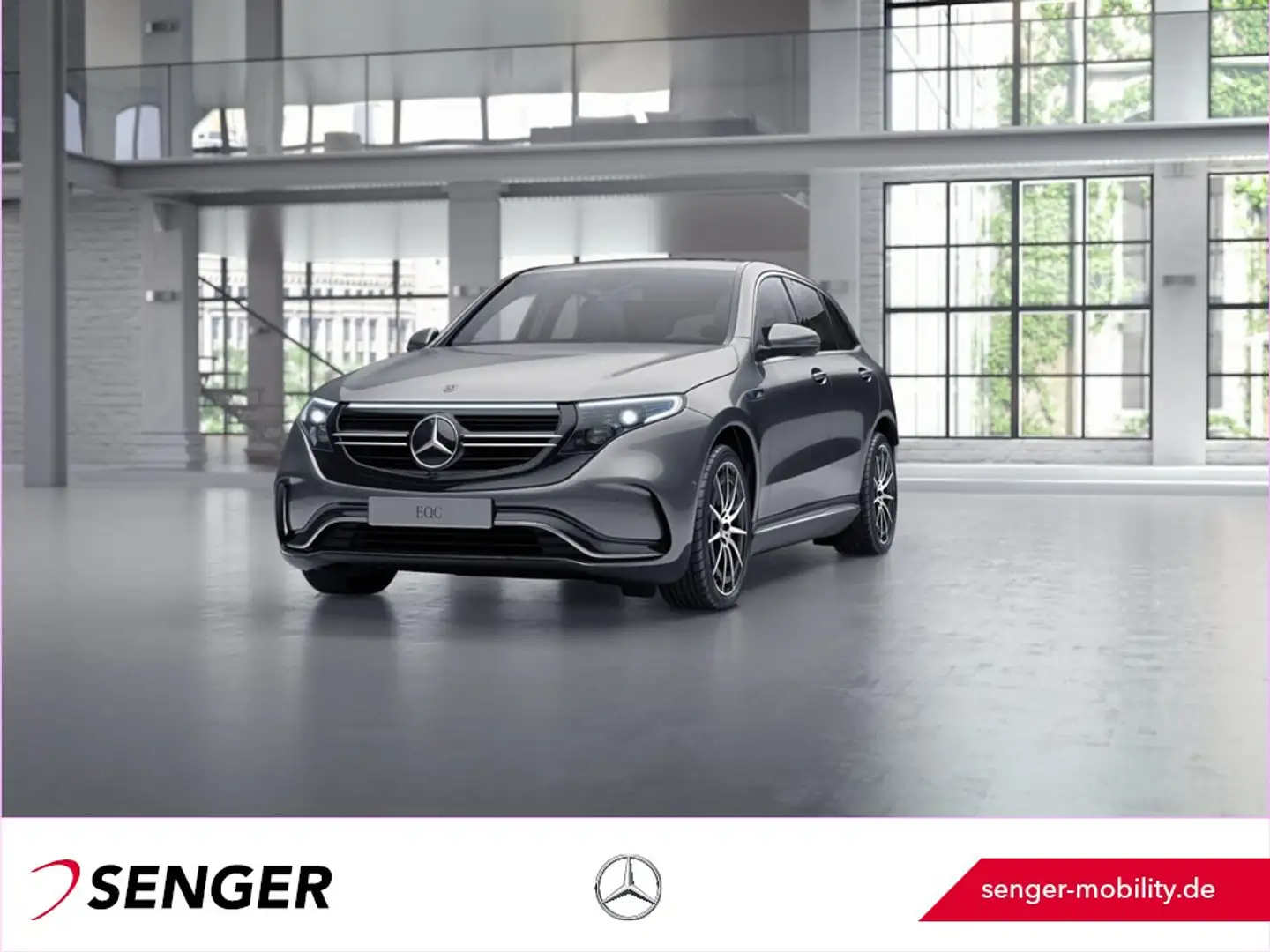 Mercedes-Benz EQC 400 4M AMG Line Schiebedach Multibeam AHK Grau - 1