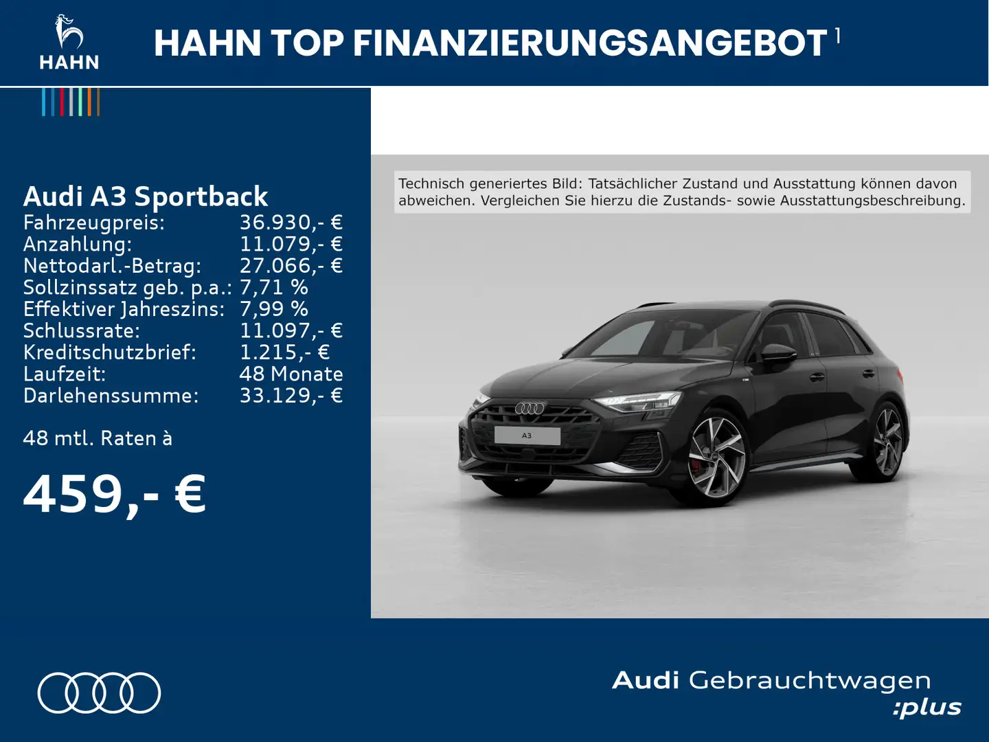 Audi A3 35TFSI S line LED HUD Virtual AHK Schwarz - 2