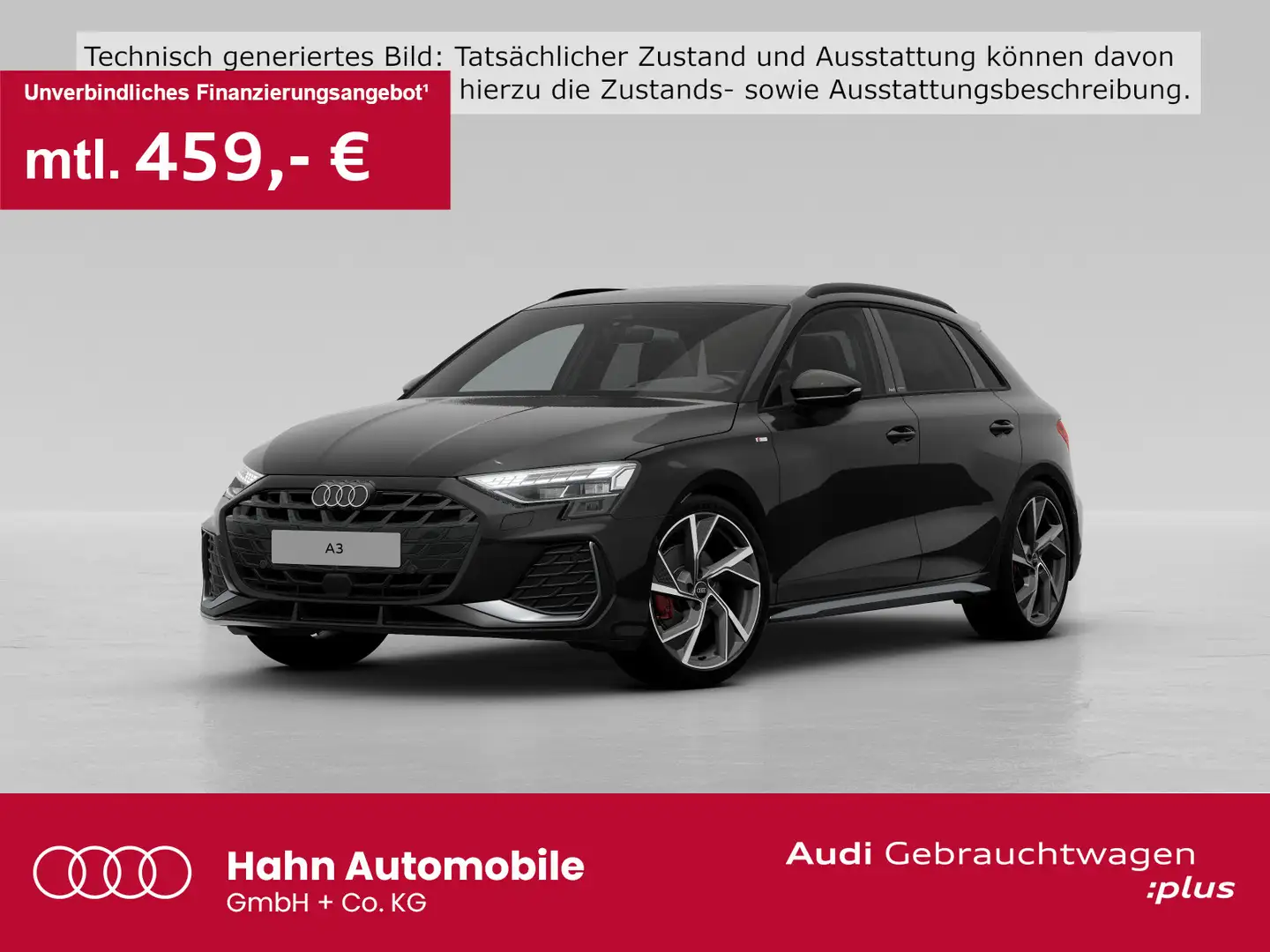 Audi A3 35TFSI S line LED HUD Virtual AHK Schwarz - 1