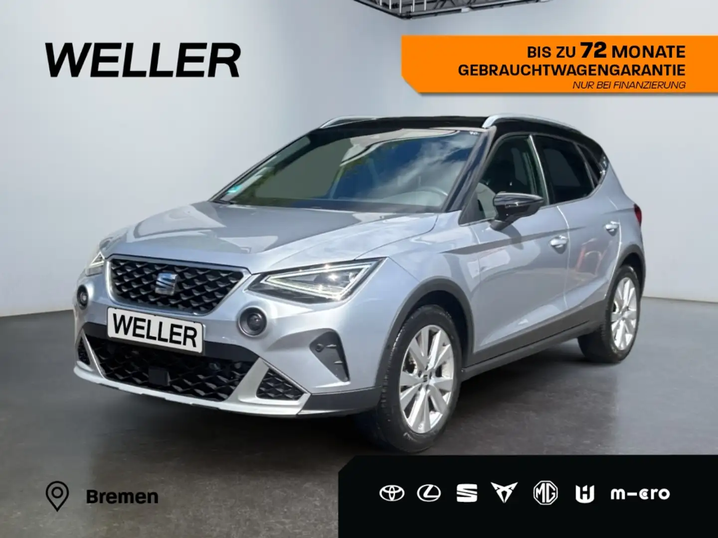 SEAT Arona 1.0 TSI Xperience *Navi*LED*Beats*VC*RCAM* Silber - 1