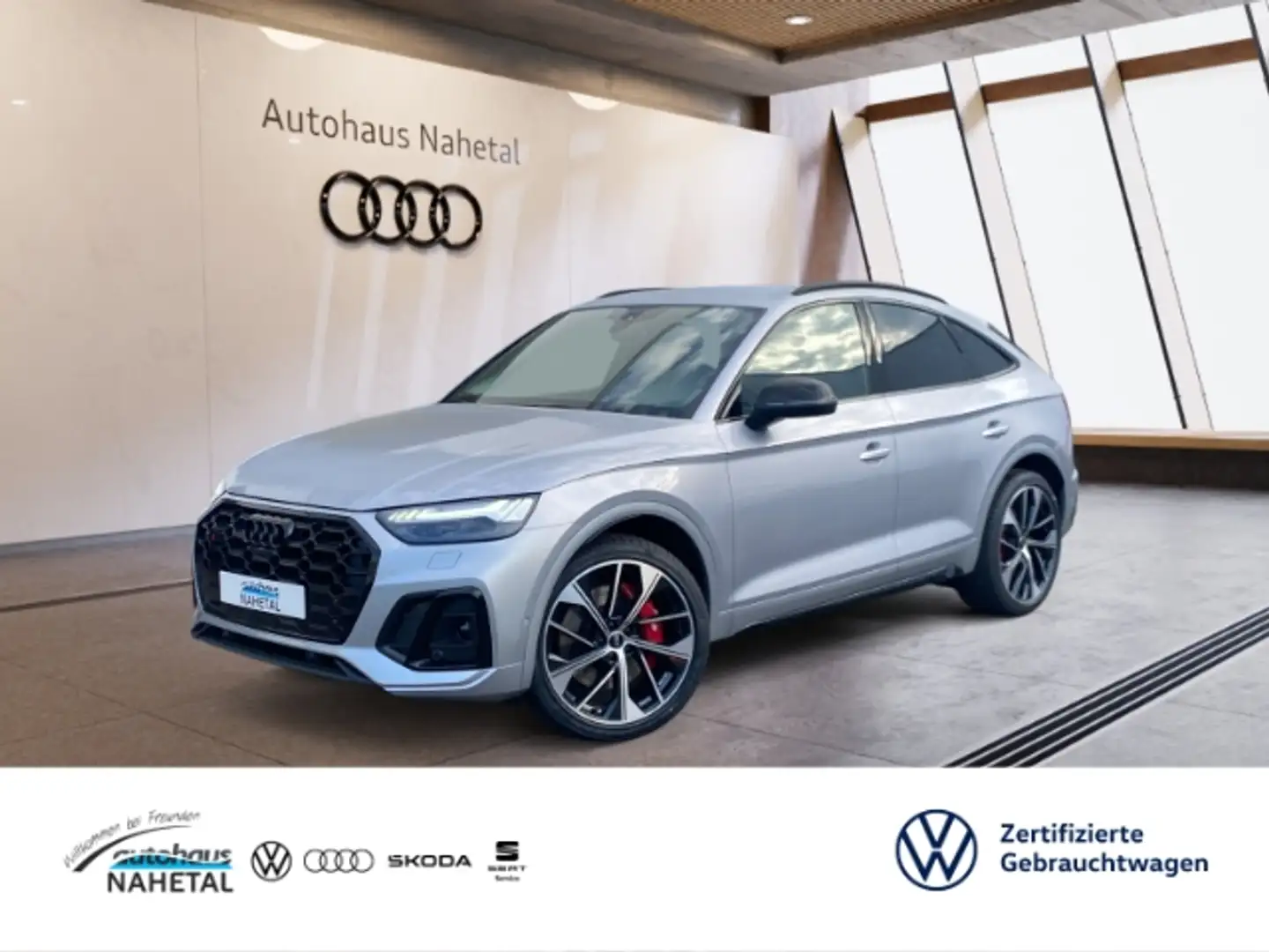 Audi SQ5 SPORTBACK AHK HUD MATRIX ASSISTENZP TOUR + PARKEN Silber - 1