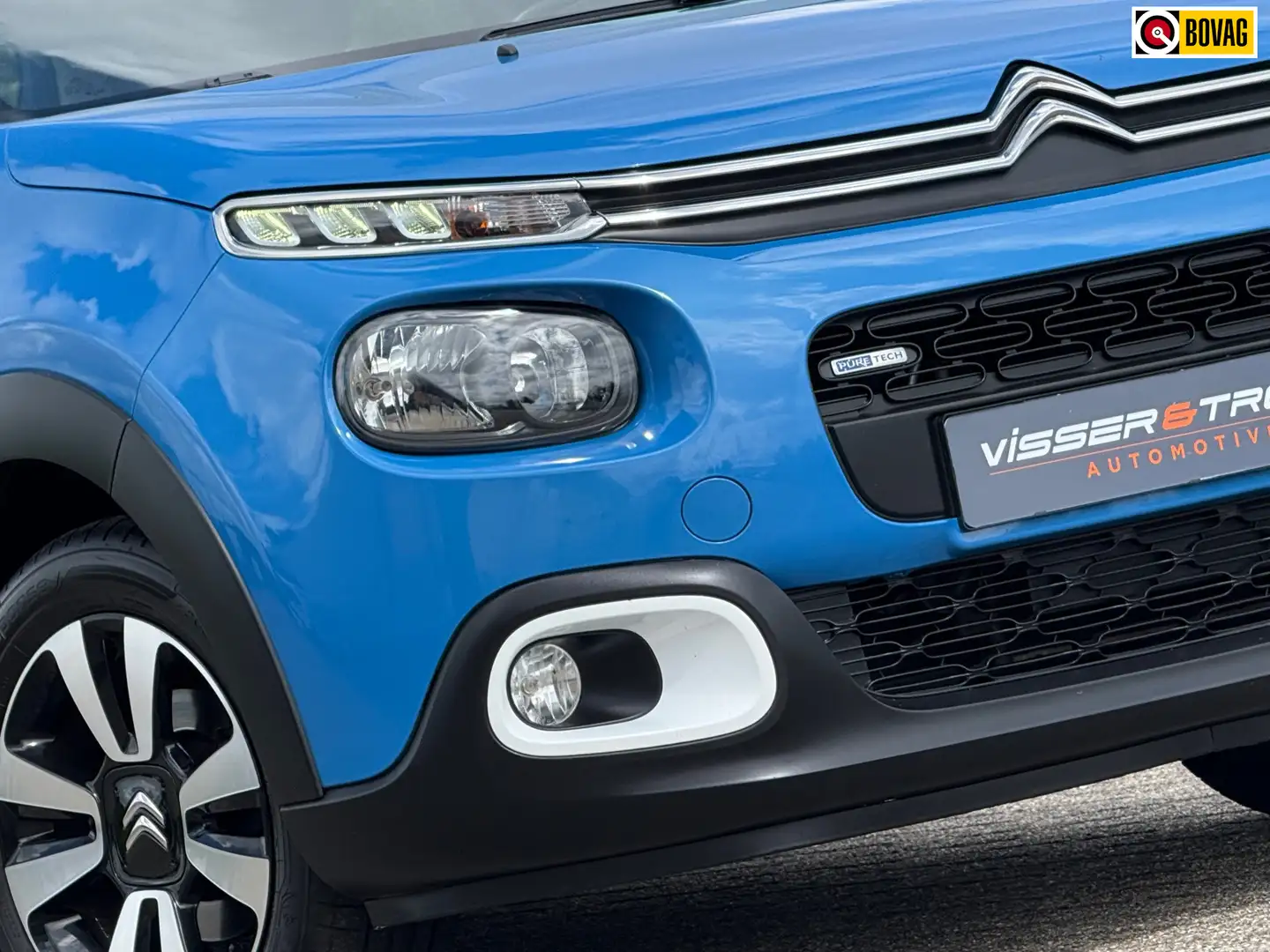 Citroen C3 1.2 PureTech Shine - Bleu Monte Carlo/Opal White - Blau - 1