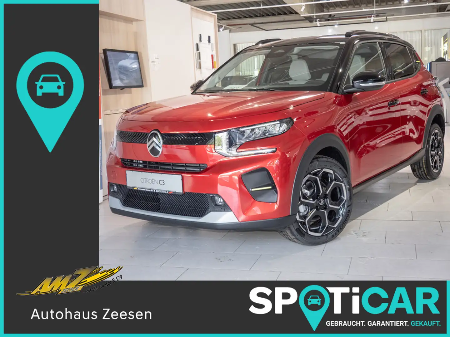 Citroen C3 Turbo 100 MAX SHZ NAVI KAMERA PDC HUD LED Rot - 1