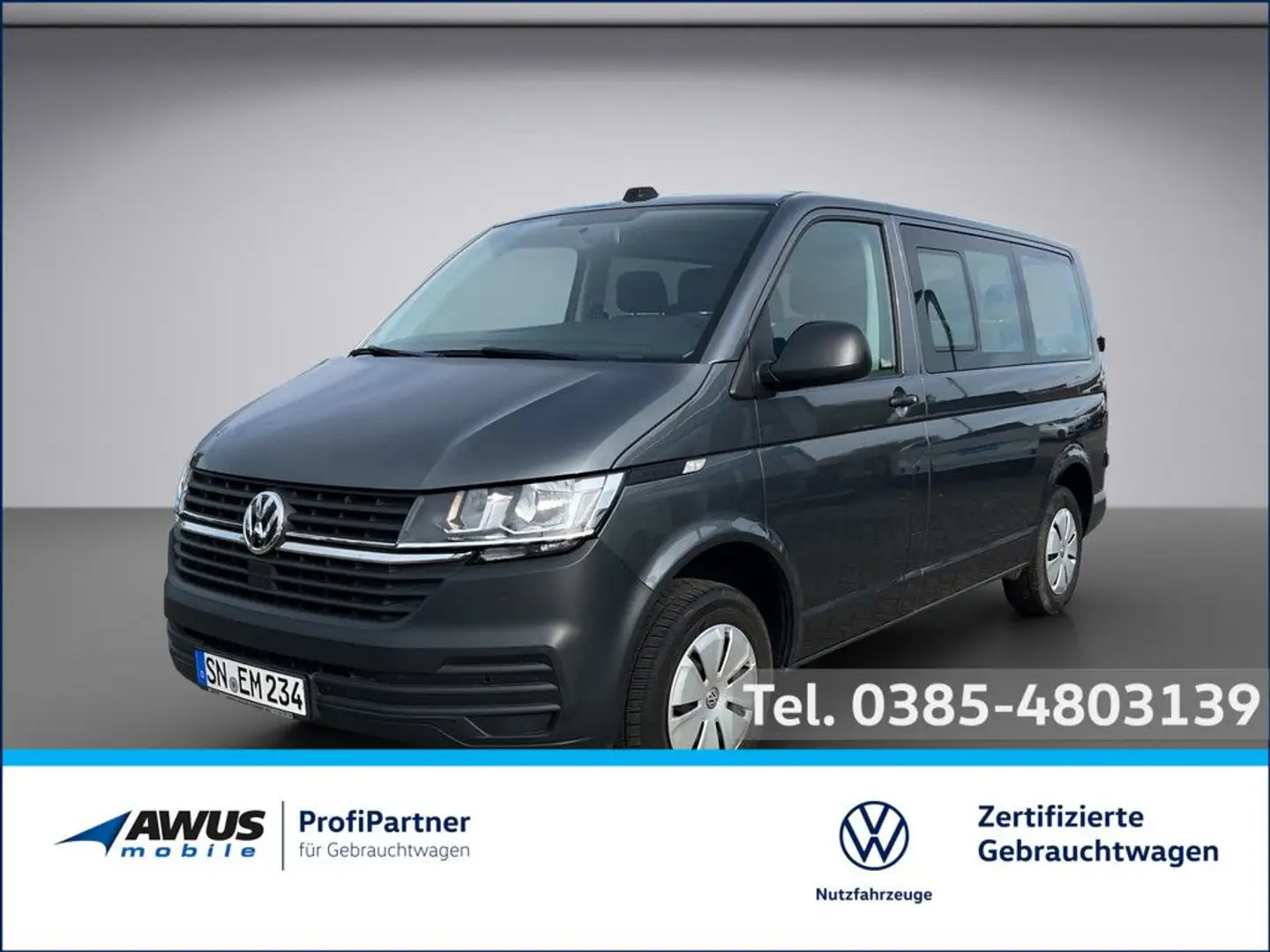 Volkswagen T6 Transporter T6.1 Transporter Kombi KR 2.0TDI 81kW SG5 Gri - 1
