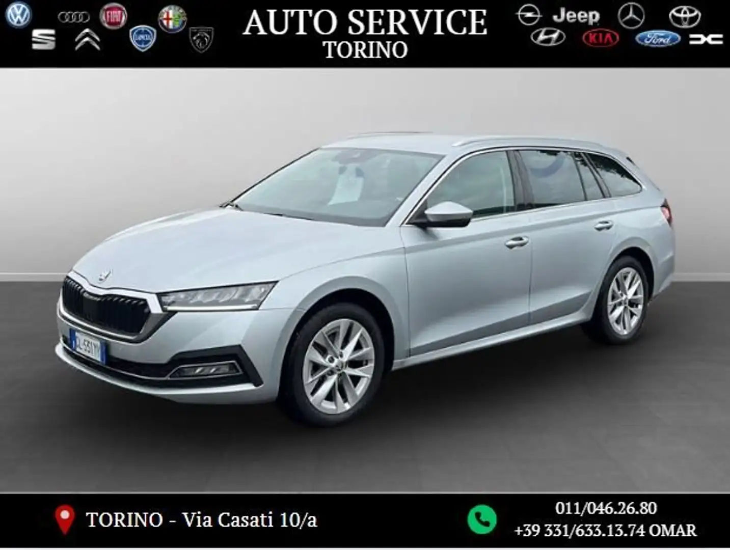 Skoda Octavia Octavia Wagon 2.0 tdi evo Style 115cv dsg Argento - 1