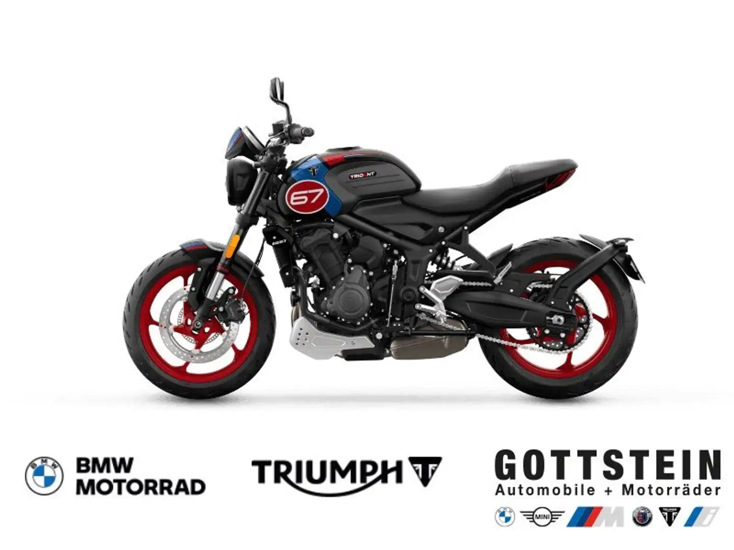 Triumph Trident 660 Trident 660 Triple Tribute Bleu - 1