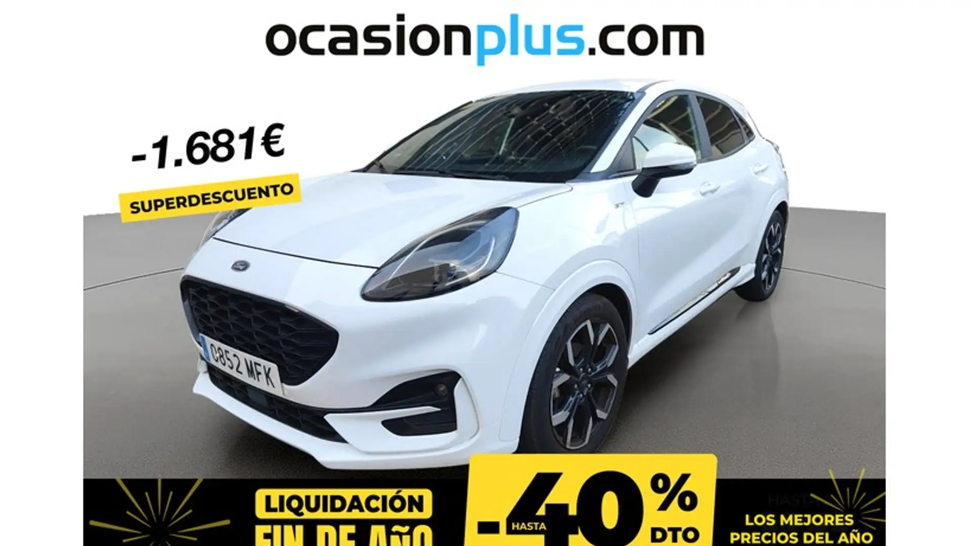 Ford Puma 1.0 EcoBoost MHEV ST-Line X 125 Blanc - 1