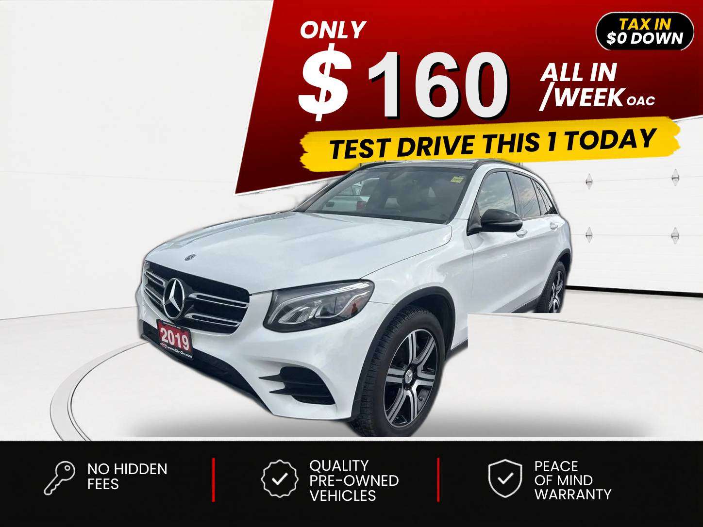 White 2019 Mercedes-Benz GLC SUV / Crossover All-Wheel Drive Automatic
