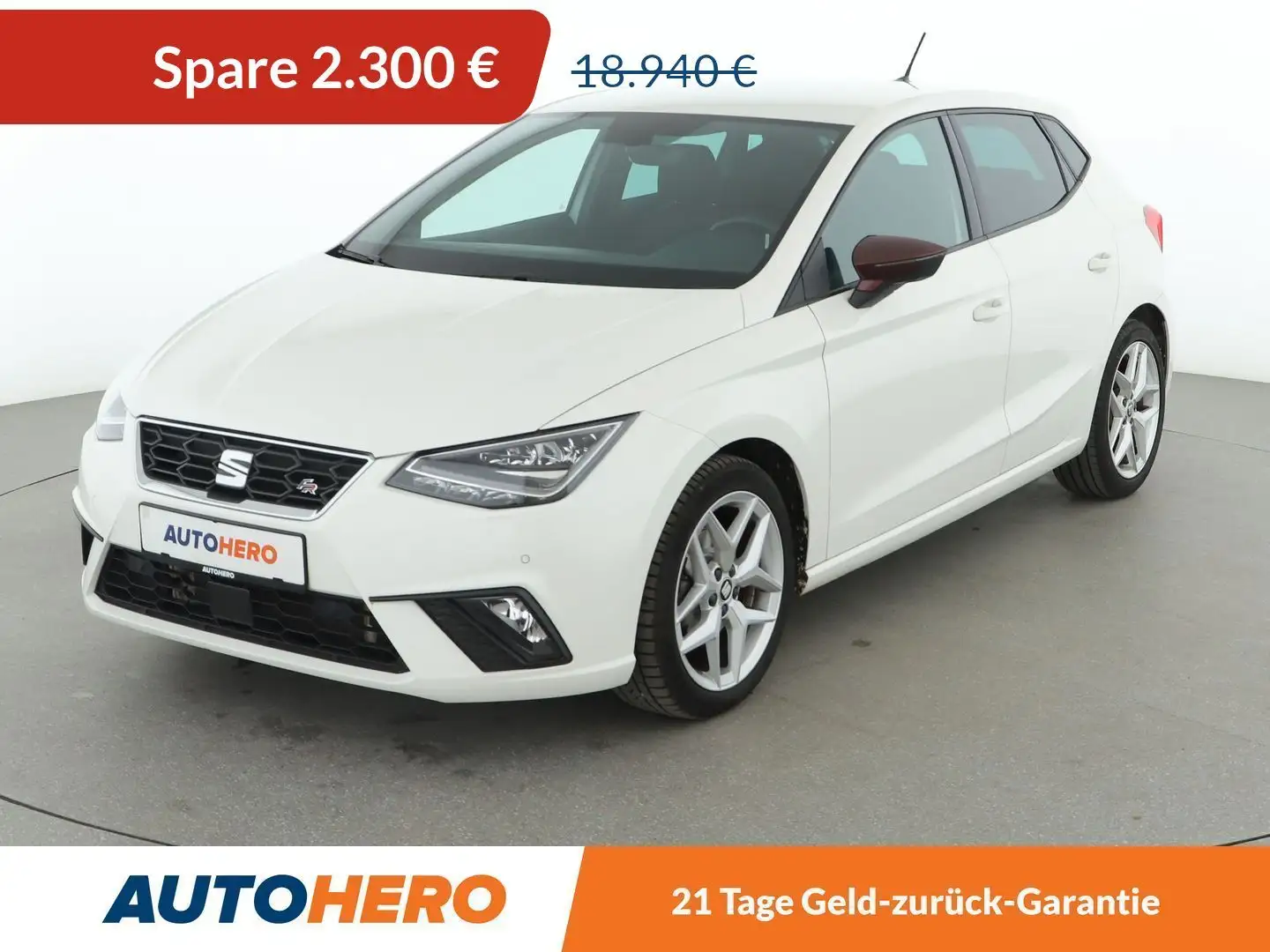 SEAT Ibiza 1.0 TSI FR Aut.*LED*PDC*SHZ*KLIMA* Weiß - 1