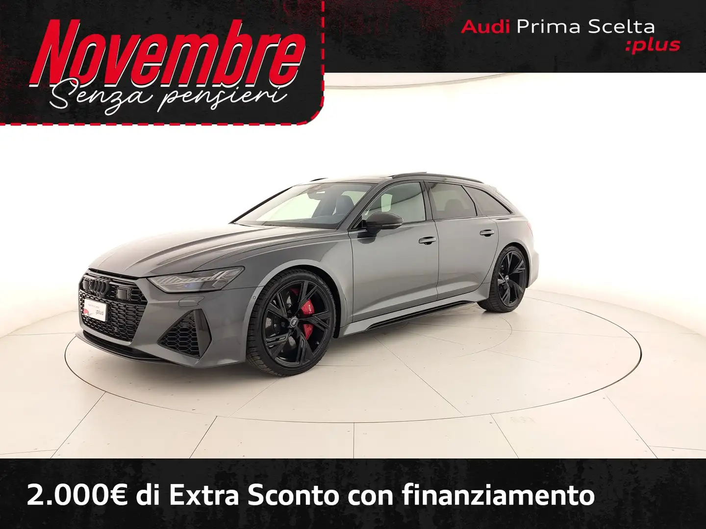 Audi RS6 avant 4.0 mhev quattro tiptronic Gris - 1