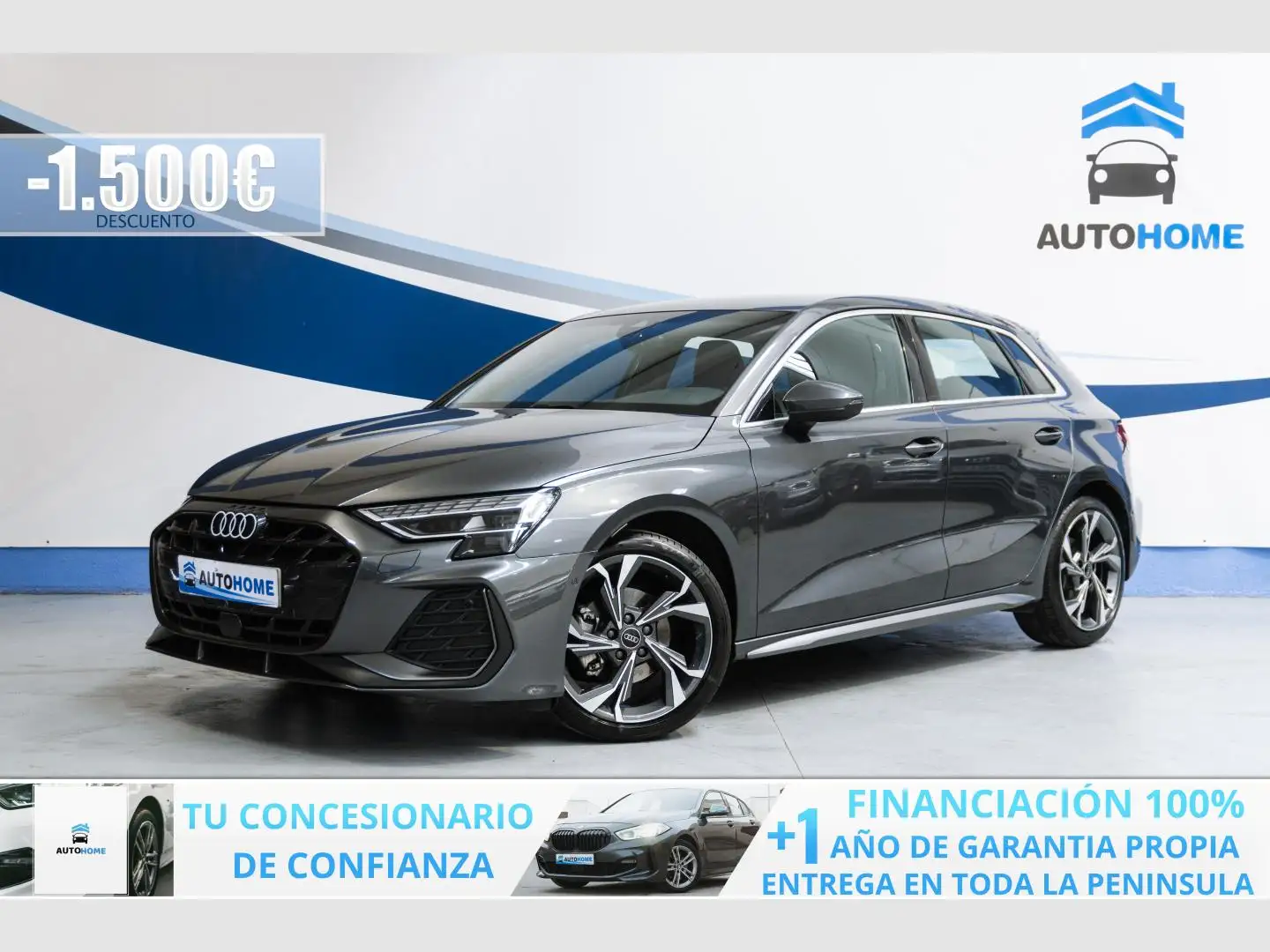 Audi A3 Sportback 35 TFSI S line S tronic Wit - 1