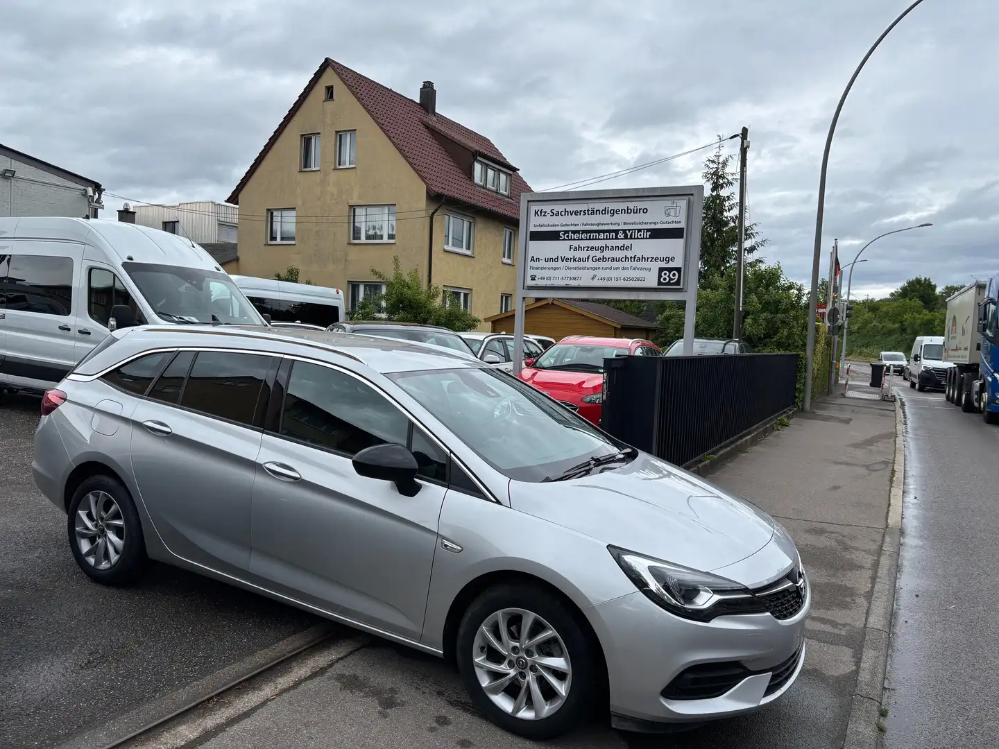 Opel Astra Elegance Autom. LED AHK PTS NAVI Grijs - 1