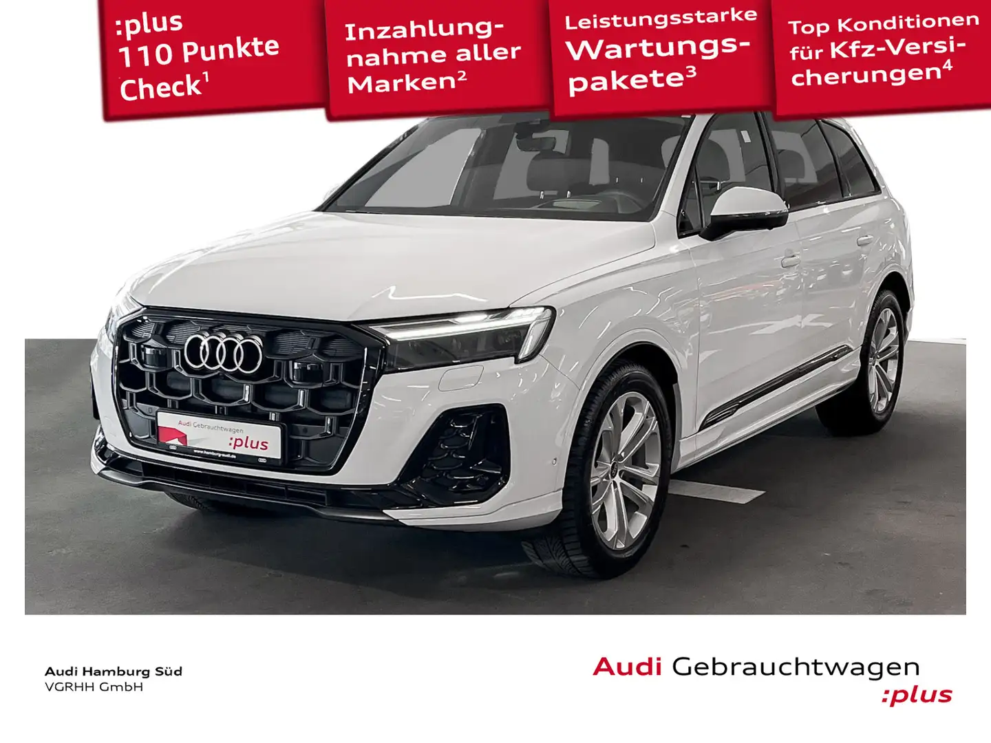 Audi Q7 45 TDI qu. tiptronic 2xS LINE/MATRIX/PANO/ACC Weiß - 1