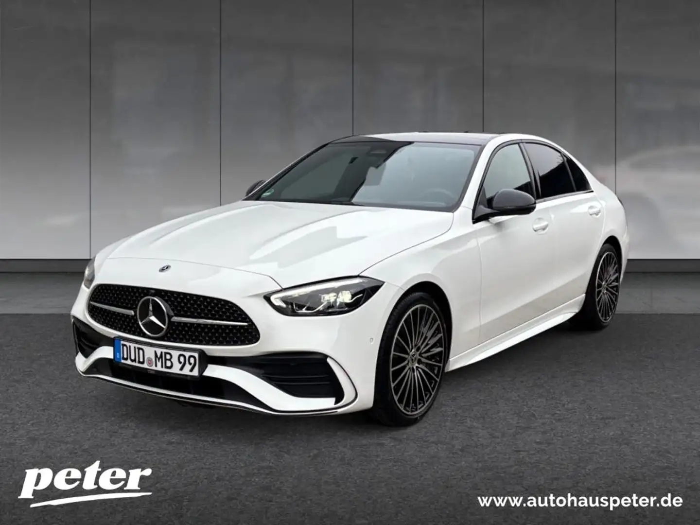 Mercedes-Benz C 180 AMG+19"+PANO+9G+LED+THERMATIC+MEMORY+NIGHT Weiß - 1