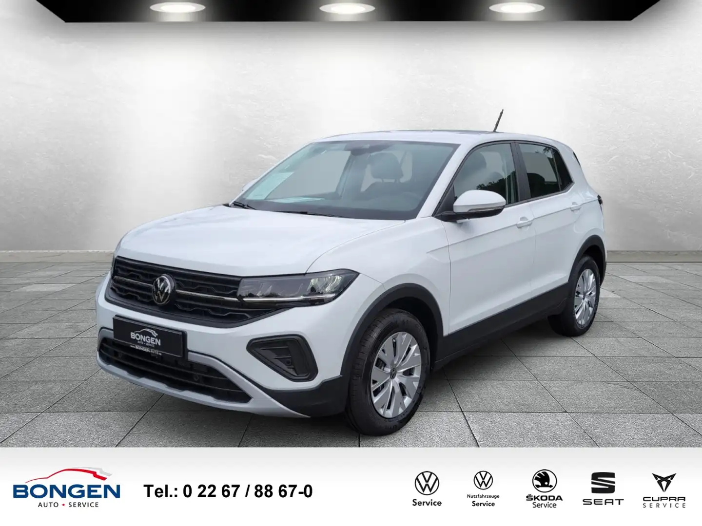 Volkswagen T-Cross 1.0 TSI Carplay Sitzhzg. LED Einparkhilfe Klima Weiß - 1