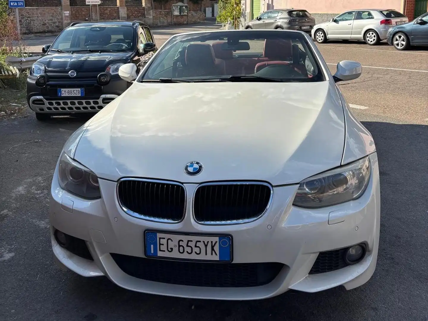 BMW 320 Serie 3 E93 Cabrio 320d Cabrio Msport 184cv Bianco - 2