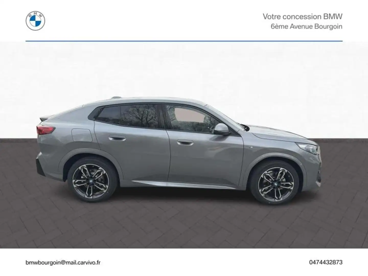 BMW X2 sDrive20dA 163ch M Sport DKG7 Gris - 1
