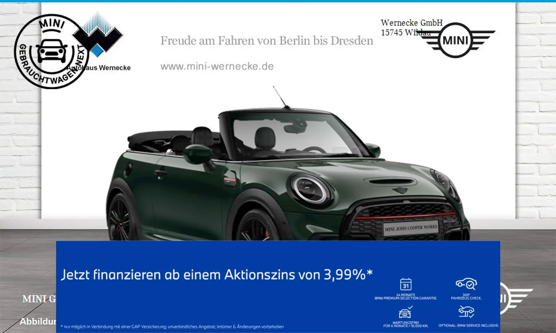 MINI John Cooper Works Cabrio John Cooper Works Cabrio Head-Up HK HiFi DAB Verde - 1