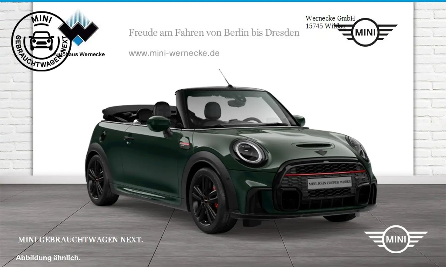MINI John Cooper Works Cabrio John Cooper Works Cabrio Head-Up HK HiFi DAB Zielony - 1