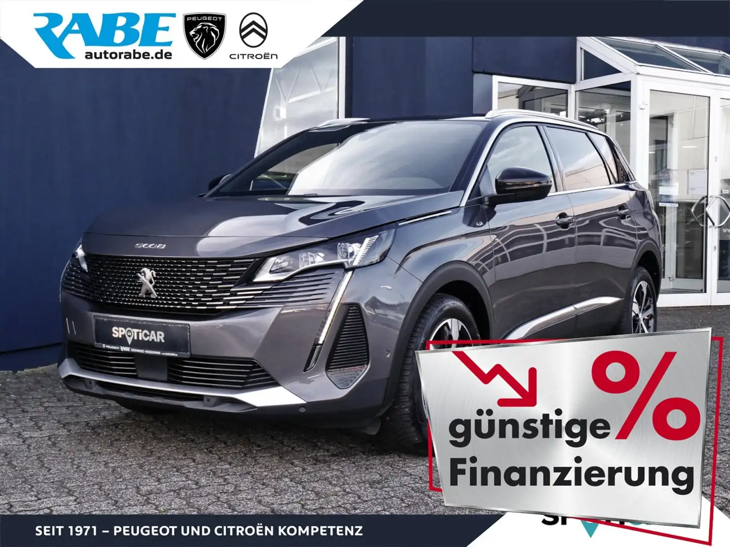 Peugeot 5008 GT PureTech 130 Navi+ACC+Kamera+KeyLess Klima Gris - 1