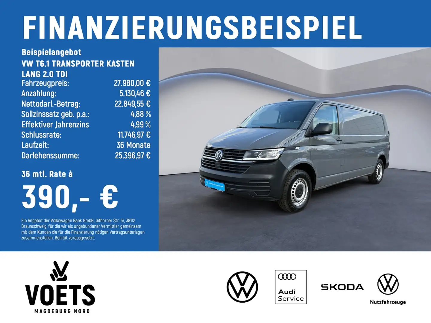 Volkswagen T6.1 TRANSPORTER KASTEN LANG 2.0 TDI Grau - 2
