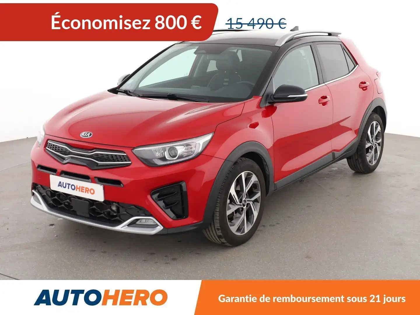 Kia Stonic 1.0 T-GDi MHEV GT Line Rouge - 1