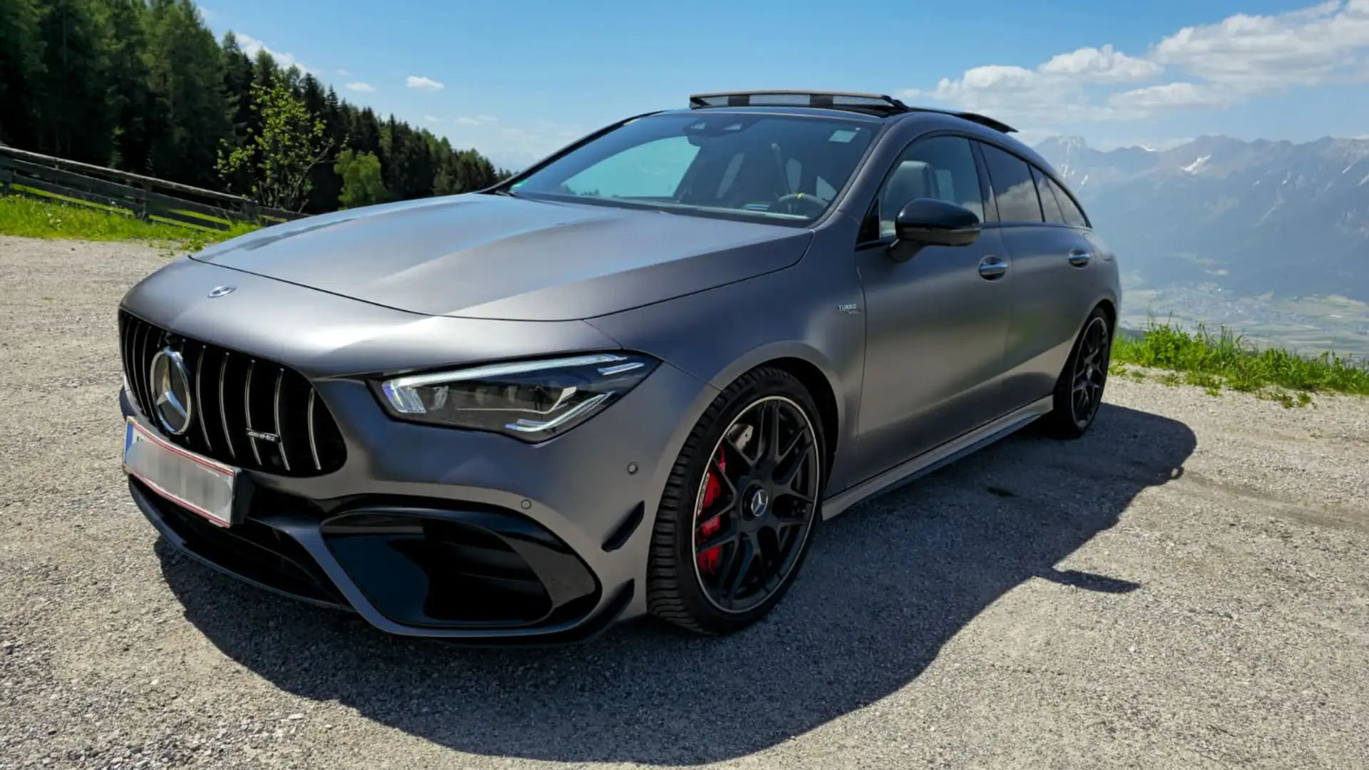 Mercedes-Benz CLA 45 AMG CLA 45 AMG S 4MATIC+ Aut, Service + Reifen neu, 360°, Burmester, Sport, Panoramadach, Aerodynamik Paket, Matrix-LED Grau - 2