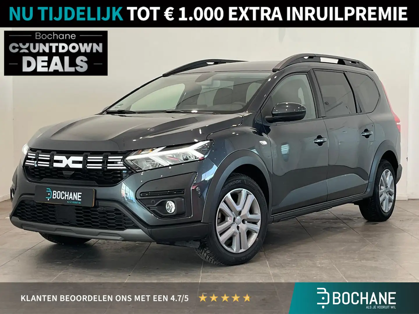 Dacia Jogger 1.0 TCe 110 Expression 7p. | 7-persoons | Navigati Grijs - 1