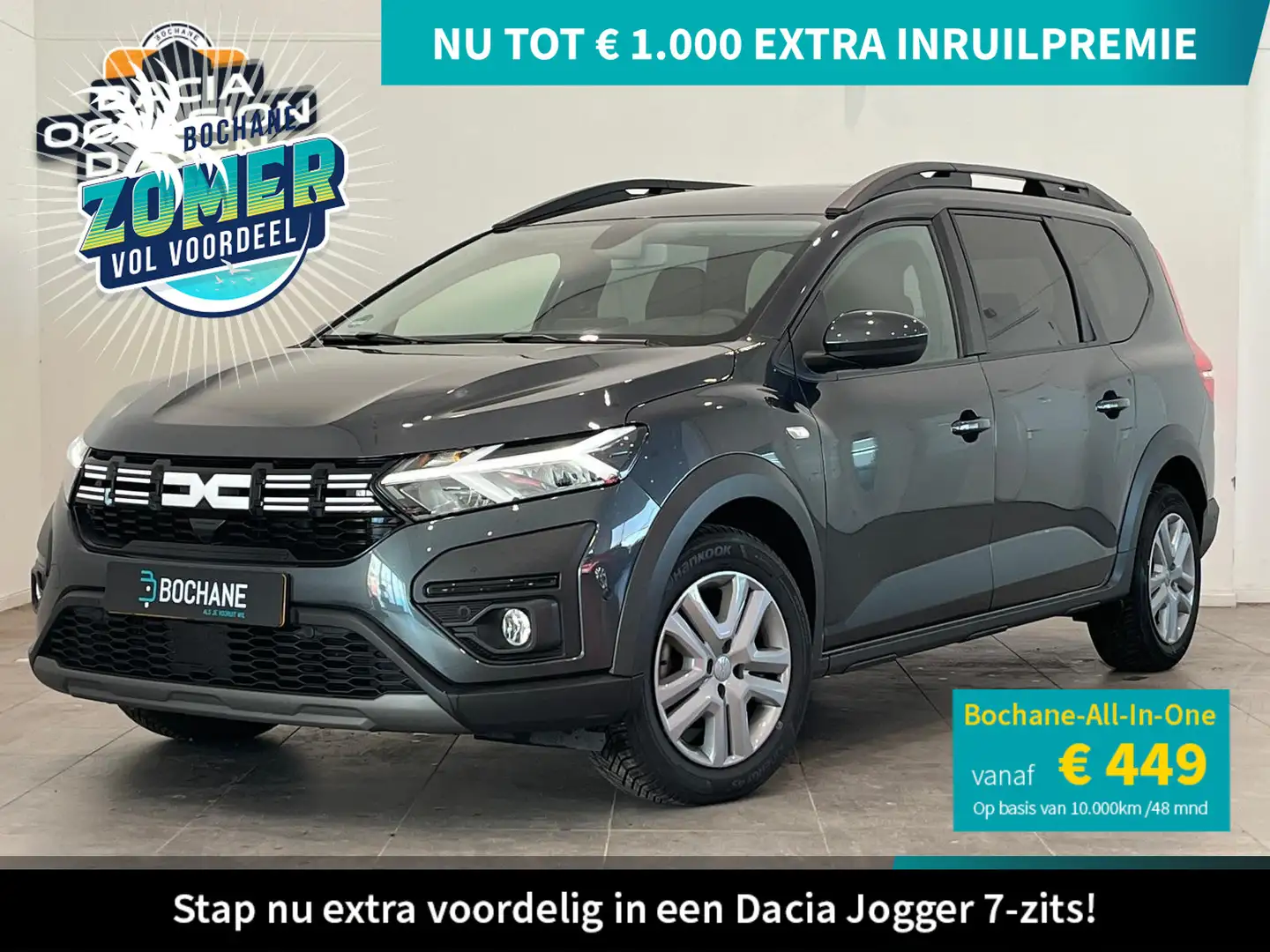 Dacia Jogger 1.0 TCe 110 Expression 7p. | 7-persoons | Navigati Grijs - 1