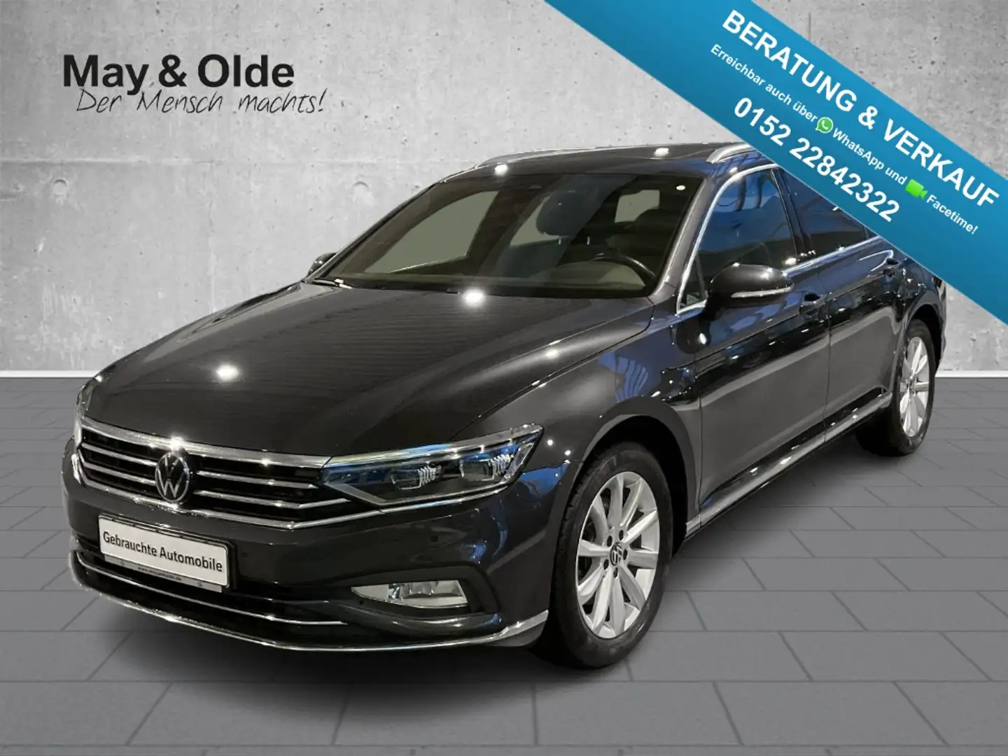 Volkswagen Passat Elegance Aut AHK LED Pano Navi SHZ PDC Klimaaut Grau - 1