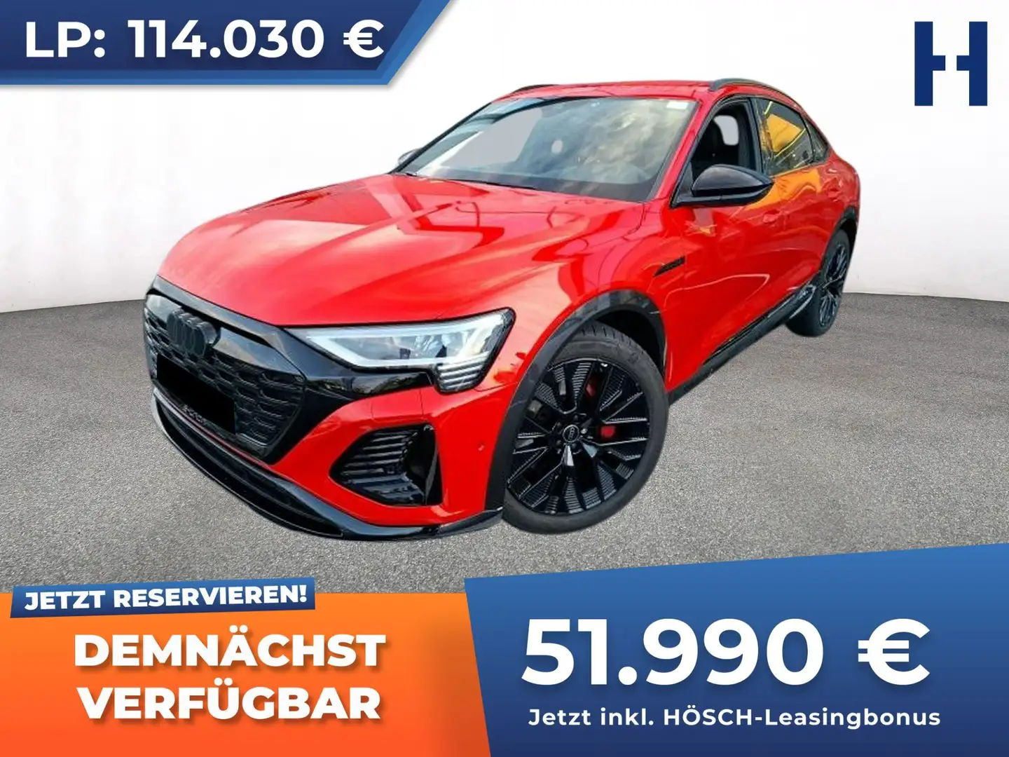Audi Q8 e-tron 55 SB quattro 2x S-LINE TRAUMANGEBOT -54% +++ Rot - 1