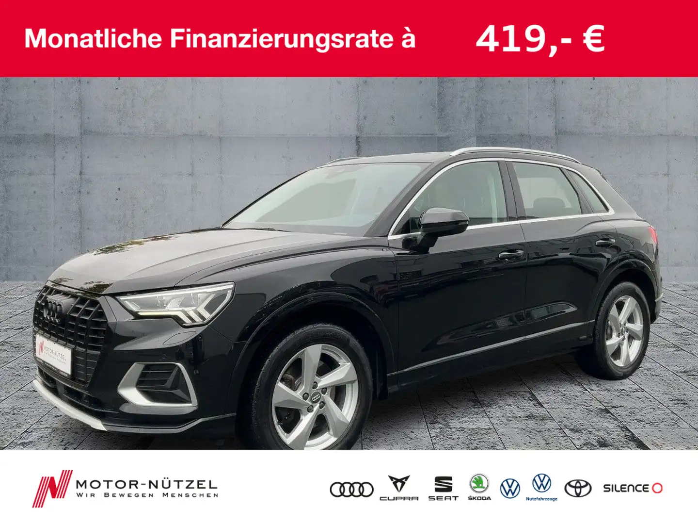 Audi Q3 45 TFSI S-TR QU ADVANCED MATRIX+NAVI+ACC+PANO Schwarz - 1