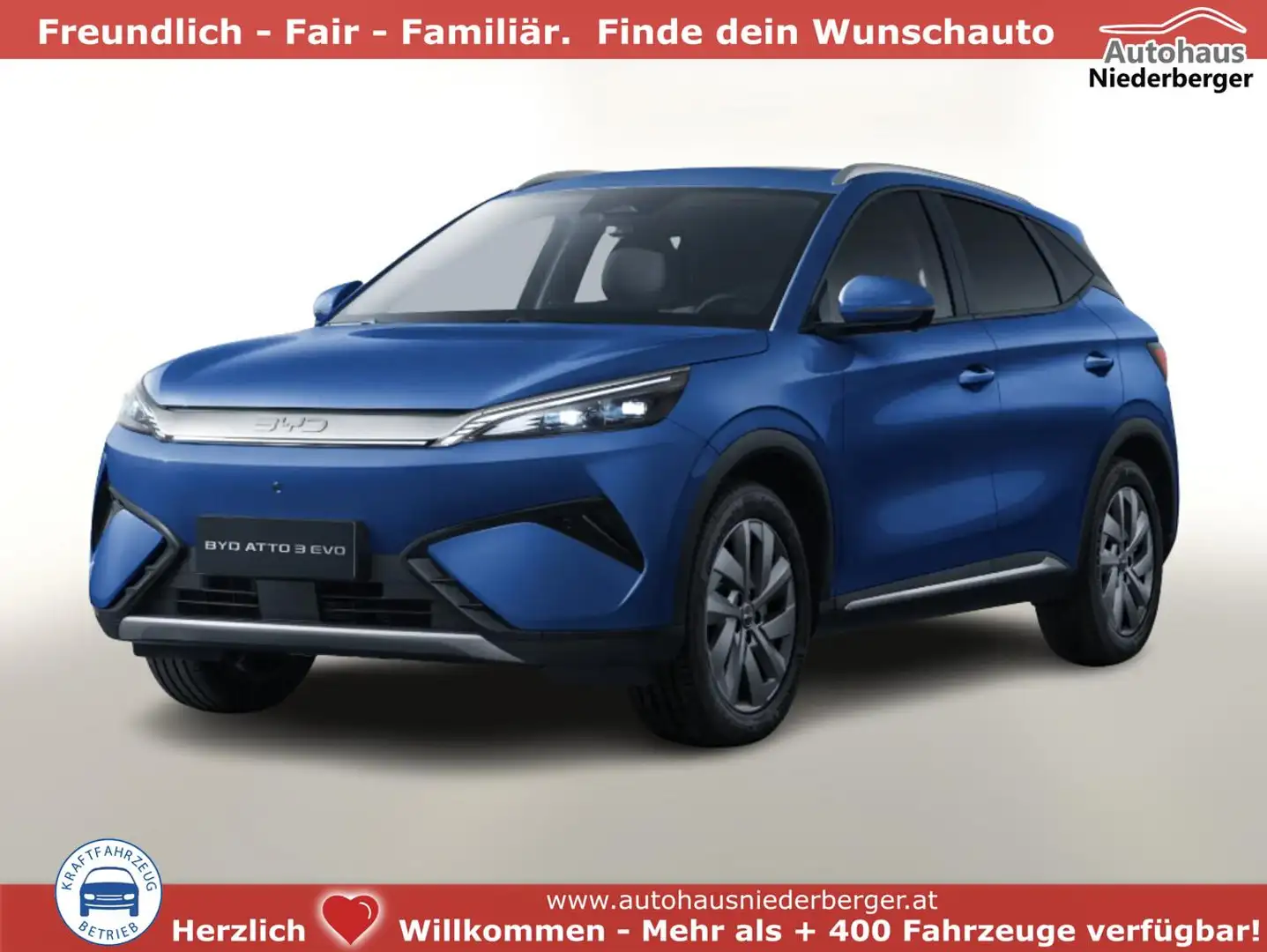 BYD Atto 3 Evo Design 510kmReichw. 360° SHZ ACC 230 kW (31... Blau - 1