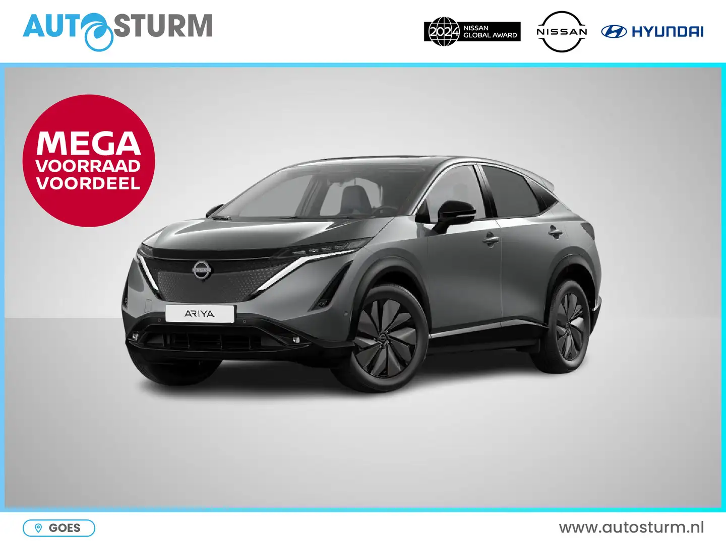 Nissan Ariya Advantage Edition Plus 91 kWh Nappa Leder Grijs - 1