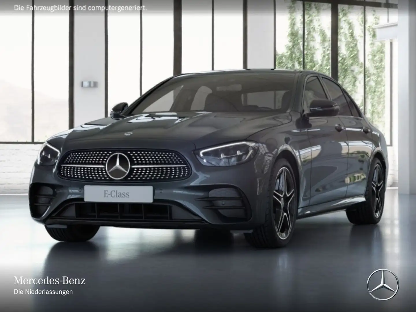 Mercedes-Benz E 300 e AMG+NIGHT+LED+BURMESTER+KAMERA+HUD+9G Grigio - 2