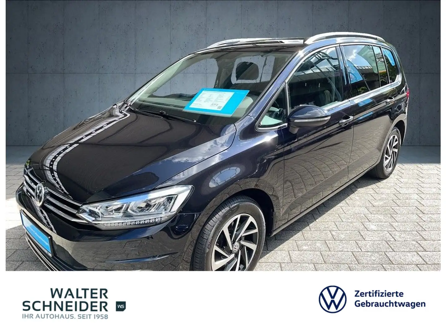 Volkswagen Touran 1.5 TSI DSG Join Navi AHK 7-Sitzer Zwart - 1