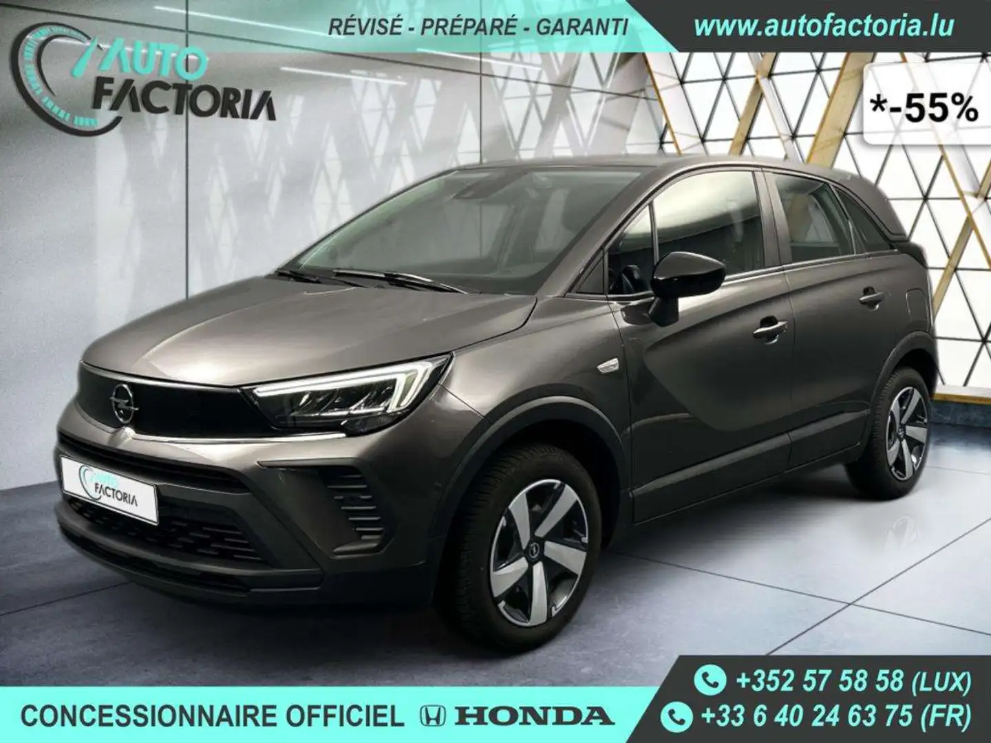 Opel Crossland X -55% 1.2 TURBO 130CV+MIRRORLINK+OPTIONS Grijs - 1