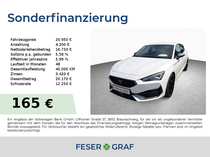 CUPRA Leon 1.5 eTSI DSG|ACC|NAVI|KLIMA|FULL LINK|KESSY