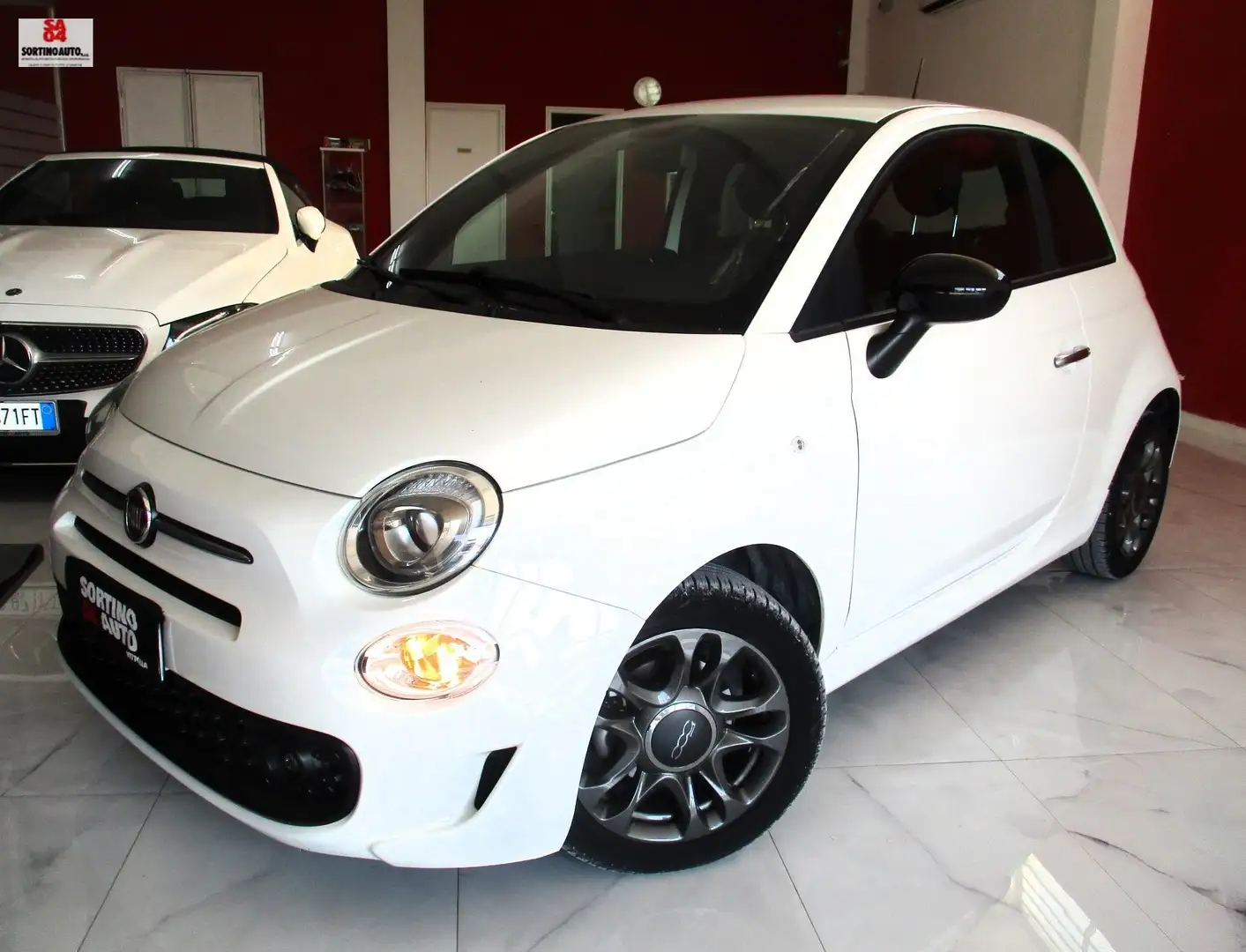 Fiat 500 1.0 hybrid Connect 70cv 4/2021 km60000 PELLE Bianco - 1